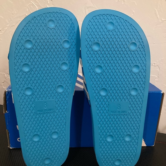 Adidas Blue slides sandal women’s US size 9 - Picture 4 of 7